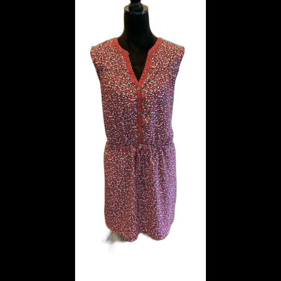 Gap Dress Plus Size XL Sleeveless Drawstring Waist Pockets Lined Flowy Cool - Picture 2 of 12